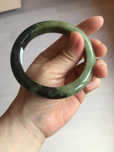 Load image into Gallery viewer, 58.5mm Certified 100% natural Type A dark green/black/brown jadeite bangle PD33-9778
