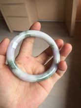 Load image into Gallery viewer, 58.8mm Certified Type A 100% Natural earthy brown green purple yellow jadeite Jade bangle  PB162-1102
