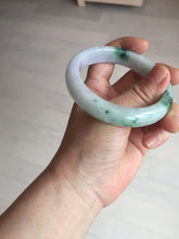 Load image into Gallery viewer, 57mm certified 100% natural type A sunny green/purple jadeite jade bangle BN83-8723
