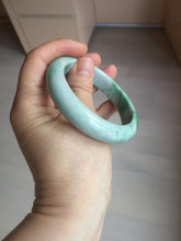 Load image into Gallery viewer, 55.7mm certified type A 100% Natural sunny green Jadeite Jade bangle B114-8228
