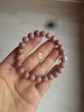 Load image into Gallery viewer, 8-8.3mm 100% natural pink rose stone (Rhodonite) bracelet XY65
