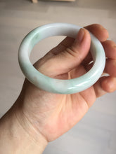 Load image into Gallery viewer, 55.5mm Certified Type A 100% Natural green white Jadeite Jade bangle BQ58-6877
