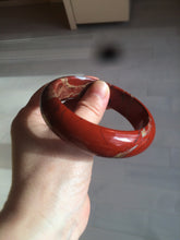 Load image into Gallery viewer, 58.5mm 100% natural red jasper stone(红碧玉) bangle SY49
