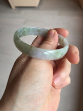 Load image into Gallery viewer, 53.5mm certified 100% natural Type A light watermelon rind green/yellow/purple jadeite jade bangle BL115-9435
