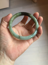 Load image into Gallery viewer, 61mm Certified 100% natural Type A dark green/sunny green/black/red/brown jadeite bangle PD82-9786
