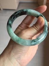 Load image into Gallery viewer, 58.9mm Certified Type A 100% Natural suny green dark green Jadeite Jade bangle BP32-8237
