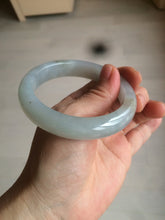 Load image into Gallery viewer, 55.9mm Certified Type A 100% Natural Icy watery white/gray/clear Jadeite Jade bangle BG20-5830
