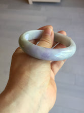 Load image into Gallery viewer, 58mm 100% natural certified light green purple yellow(FU LU SHOU) jadeite jade bangle BN37-7345
