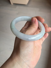 Load image into Gallery viewer, 55.6mm Certified type A 100% Natural light green/purple/white Jadeite bangle BK126-0252
