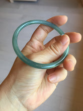 Load image into Gallery viewer, 60.1mm Certified Type A 100% Natural green/ blue/ black/ grey slim round cut Guatemala Jadeite bangle PC68-7022
