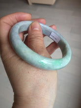 Load image into Gallery viewer, 59mm Certified Type A 100% Natural sunny green purple Jadeite Jade bangle BP39-1184
