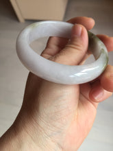 Load image into Gallery viewer, 57.5mm certified Type A 100% Natural dark green purple white Jadeite Jade bangle Y156-3005
