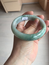 Load image into Gallery viewer, 60.3mm certified type A 100% Natural green/red chubby Jadeite Jade bangle B117-9131
