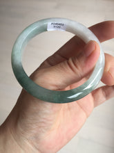 Load image into Gallery viewer, 54.5mm certified 100% natural icy watery oily dark green jadeite jade bangle B112-9120
