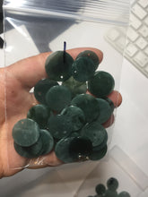 Load image into Gallery viewer, 100% Natural type A dark blue/green/gray round Guatemala Jadeite Jade safe and sound pendant group BF155
