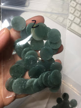 Load image into Gallery viewer, 100% Natural type A dark blue/green/gray round Guatemala Jadeite Jade safe and sound pendant group BF155
