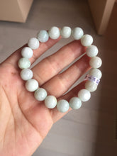 Load image into Gallery viewer, 10mm 100% natural type A green yellow white jadeite jade beads bracelet group PB152
