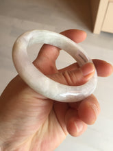 Load image into Gallery viewer, 56.5mm 100% natural type A white/light purple jadeite jade bangle AY81
