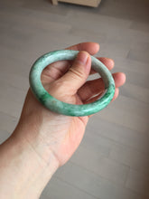 Load image into Gallery viewer, 58.2mm certified Type A 100% Natural sunny green round cut Jadeite Jade bangle BS87-9880
