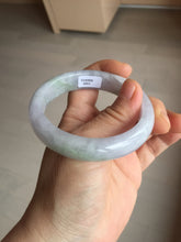 Load image into Gallery viewer, 55.4mm certified Type A 100% Natural icy watery green/purple Jadeite Jade bangle AU16-0853
