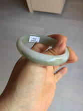 Load image into Gallery viewer, 51.5mm certified Type A 100% Natural icy watery dark green light purple oval Jadeite Jade bangle Y167-3704
