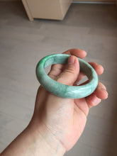 Load image into Gallery viewer, 56.4mm certified Type A 100% Natural sunny green/ white Jadeite Jade bangle BS33-4430
