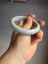 Load image into Gallery viewer, 56.5mm certified Type A 100% Natural purple white Jadeite Jade bangle D138-4044
