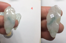 Load image into Gallery viewer, Type A 100% Natural green/yellow/purple Jadeite Jade leaf pendant group m100
