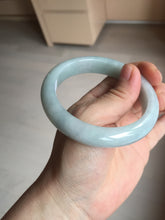 Load image into Gallery viewer, 57.5mm Certified 100% natural Type A light green white jadeite jade bangle B116-5269
