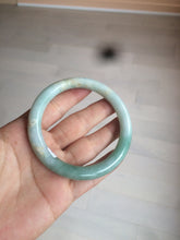 Load image into Gallery viewer, 58mm certified 100% natural type A green round cut jadeite jade bangle AY8-6177
