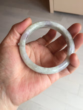 Load image into Gallery viewer, 58.5mm Certified Type A 100% Natural white/light purple/green Jadeite Jade bangle BF121-1927
