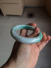 Load image into Gallery viewer, 55.8mm certified 100% natural Type A sunny green/white/red jadeite jade bangle BF80-4482
