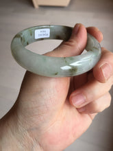 Load image into Gallery viewer, 57mm Certified type A 100% Natural icy watery light green brown The illusionary world Jadeite bangle BL116-9434
