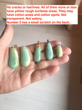 Load image into Gallery viewer, 100% natural type A sunny  green yellow blessed melon 福瓜) Jadeite Jade pendant group PB52
