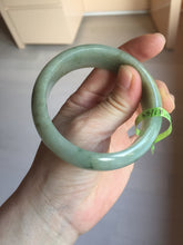 Load image into Gallery viewer, 卖了 55 mm Certified type A 100% Natural green/gray/brown/black board style Jadeite bangle R86-1530

