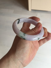 Load image into Gallery viewer, SOld! pleae don&#39;t order. Thanks. 55mm certified 100% natural type A sunny green/purple jadeite jade bangle BN86-8721
