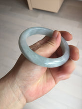 Load image into Gallery viewer, Shopify only 55.2mm Certified Type A 100% Natural light green Jadeite Jade bangle E91-9415
