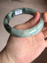 Load image into Gallery viewer, 57.2mm certified natural Type A icy watery dark green/black jadeite jade bangle BK130-8238
