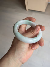 Load image into Gallery viewer, 55.5mm Certified Type A 100% Natural green white Jadeite Jade bangle BQ58-6877
