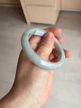 Load image into Gallery viewer, 54mm certified Type A 100% Natural light green white Jadeite Jade bangle BM67-0316
