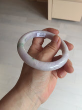 Load image into Gallery viewer, 61.4mm certified 100% natural type A sunny green/purple jadeite jade bangle BN87-8718
