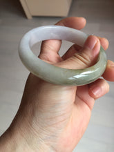 Load image into Gallery viewer, 57mm certified Type A 100% Natural dark green purple white Jadeite Jade bangle Y157-3002
