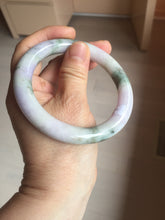 Load image into Gallery viewer, 58.8mm Certified Type A 100% Natural earthy brown green purple yellow jadeite Jade bangle  PB162-1102
