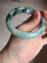 Load image into Gallery viewer, 57.2mm certified natural Type A icy watery dark green/black jadeite jade bangle BK130-8238
