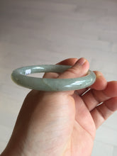 Load image into Gallery viewer, 57mm certified type A 100% Natural light green/red round cut jadeite jade bangle BM28-4509
