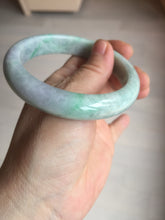 Load image into Gallery viewer, 59mm Certified Type A 100% Natural sunny green purple Jadeite Jade bangle BP40-1180
