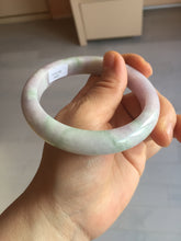 Load image into Gallery viewer, 59.5mm certified Type A 100% Natural light green sunny green light purple Jadeite Jade bangle BF147-8465
