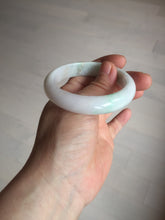 Load image into Gallery viewer, 53mm Certified Type A 100% Natural sunny green white(白底青) Jadeite Jade bangle BP45-3174
