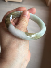 Load image into Gallery viewer, 59.2mm certified Type A 100% Natural green brown pink Jadeite Jade bangle BL120-9433
