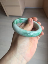 Load image into Gallery viewer, 55.7mm certified type A 100% Natural sunny green Jadeite Jade bangle B114-8228
